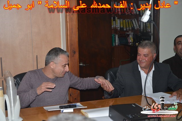 رئيس البلدية عادل بدير : الف حمدالله على سلامتك اخ نزار جميل عامر  